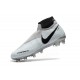 Nike Phantom Vision Elite DF Firm Ground Cleats Gray Red