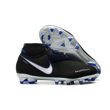 Nike Phantom Vision Elite DF Firm Ground Cleats Black Silver