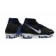 Nike Phantom Vision Elite DF Firm Ground Cleats Black Silver