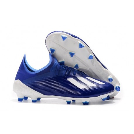 adidas X 19.1 FG Soccer Cleats - Blue White