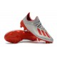 adidas X 19.1 FG Soccer Cleats - Silver Metallic/Hi Res-Red/White