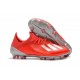 adidas X 19.1 FG Soccer Cleats - Active Red Siilver Metalic