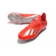 adidas X 19.1 FG Soccer Cleats - Active Red Siilver Metalic