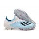 adidas X 19.1 FG Soccer Cleats - White Blue Black