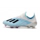 adidas X 19.1 FG Soccer Cleats - White Blue Black