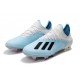 adidas X 19.1 FG Soccer Cleats - White Blue Black