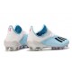 adidas X 19.1 FG Soccer Cleats - White Blue Black