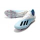 adidas X 19.1 FG Soccer Cleats - White Blue Black