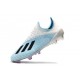 adidas X 19.1 FG Soccer Cleats - White Blue Black
