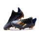 adidas X 19.1 FG Soccer Cleats - Core Black Gold Metalic Blue