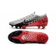 Neymar Nike Mercurial Vapor 13 Elite NJR FG Chrome Black Red Orbit Platinum Tint