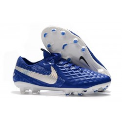 Nike Tiempo Legend VIII Elite FG Cleats Hyper Royal White