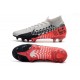 Neymar Nike Mercurial Superfly 7 Elite FG Soccer Cleats Chrome Black Red