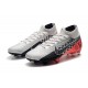 Neymar Nike Mercurial Superfly 7 Elite FG Soccer Cleats Chrome Black Red