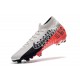 Neymar Nike Mercurial Superfly 7 Elite FG Soccer Cleats Chrome Black Red