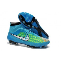 Nike New Men Football Shoes Magista Obra FG ACC Blue White Hyper Punch