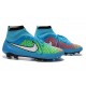 Nike New Men Football Shoes Magista Obra FG ACC Blue White Hyper Punch