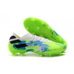 adidas Nemeziz 19.1 FG Soccer Cleats Green Blue Black