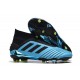 adidas Predator 19+ FG Firm Ground Boots - Bright Cyan Black