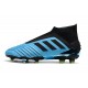 adidas Predator 19+ FG Firm Ground Boots - Bright Cyan Black