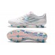 adidas X 99 19.1 FG Soccer Cleats - White Bright Cyan