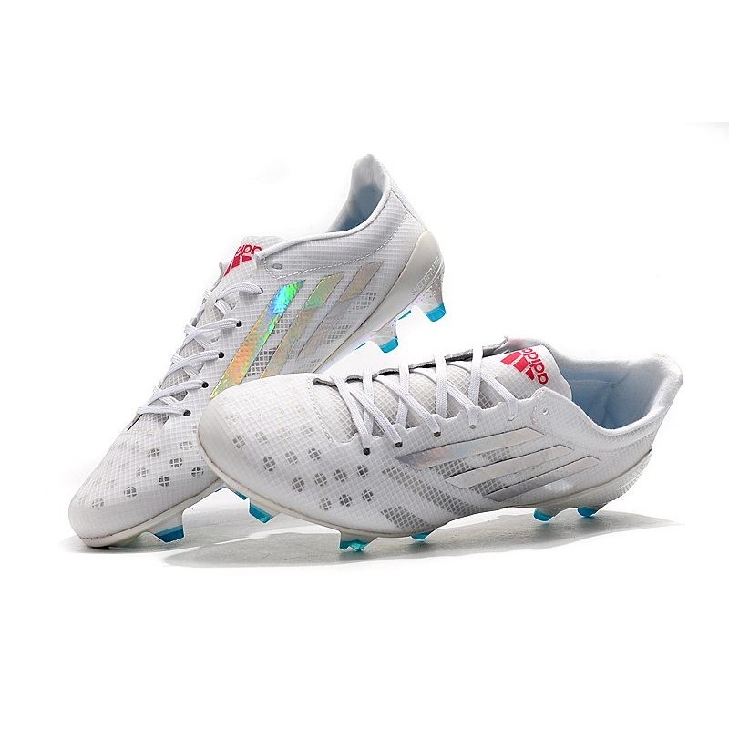 adidas X 99 19.1 FG Soccer Cleats - White Bright Cyan