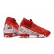 Nike Mercurial Superfly 7 Elite FG Soccer Cleats Red White