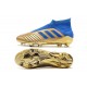 New adidas Predator 19+ FG Soccer Cleat Golden Blue