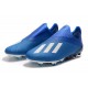 adidas X 19+ FG Soccer Cleats Blue White