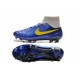 Nike New Men Football Shoes Magista Obra FG ACC Blue Yellow Grey