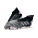 New adidas Predator 19+ FG Soccer Cleat Black Silver Grey