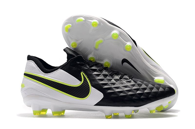 Nike Tiempo Legend VIII Elite FG Cleats Black White