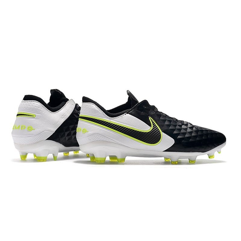 Nike Tiempo Legend VIII Elite FG Cleats Black White