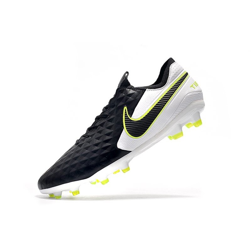 Nike Tiempo Legend VIII Elite FG Cleats Black White