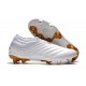 adidas Copa 19+ FG Firm Ground Soccer Cleats - White Gold