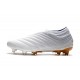 adidas Copa 19+ FG Firm Ground Soccer Cleats - White Gold