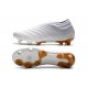 adidas Copa 19+ FG Firm Ground Soccer Cleats - White Gold
