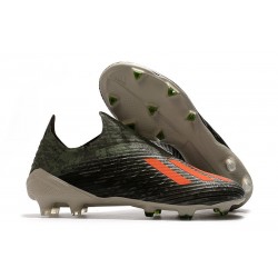 adidas X 19+ FG Soccer Cleats Legacy Green Solar Orange Chalk