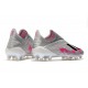 adidas X 19+ FG Soccer Cleats Silver Black Pink
