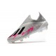 adidas X 19+ FG Soccer Cleats Silver Black Pink