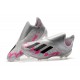 adidas X 19+ FG Soccer Cleats Silver Black Pink