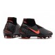 Nike Phantom Vision Elite DF FG 2019 Cleats Dark Grey/Bright Mango/Black