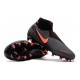 Nike Phantom Vision Elite DF FG 2019 Cleats Dark Grey/Bright Mango/Black