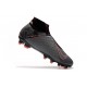 Nike Phantom Vision Elite DF FG 2019 Cleats Dark Grey/Bright Mango/Black