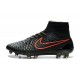 New 2015 Nike Magista Obra FG ACC Men Soccer Cleats Black Rough Green Hyper Crimson