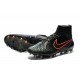 New 2015 Nike Magista Obra FG ACC Men Soccer Cleats Black Rough Green Hyper Crimson