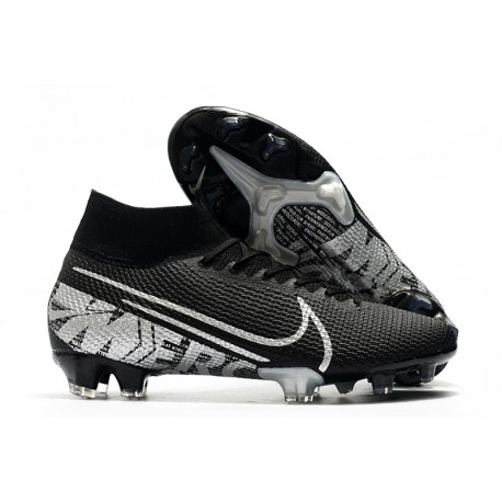 New Nike Mercurial Superfly VII Elite SE FG Boots Black Metallic Cool Grey