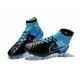 New 2015 Nike Magista Obra FG ACC Men Soccer Cleats Leather Black Blue