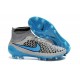 New 2015 Nike Magista Obra FG ACC Men Soccer Cleats Wolf Grey Turquoise Blue Black