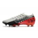 Nike Mercurial Vapor 13 Elite AG Boots Neymar Chrome Black Red